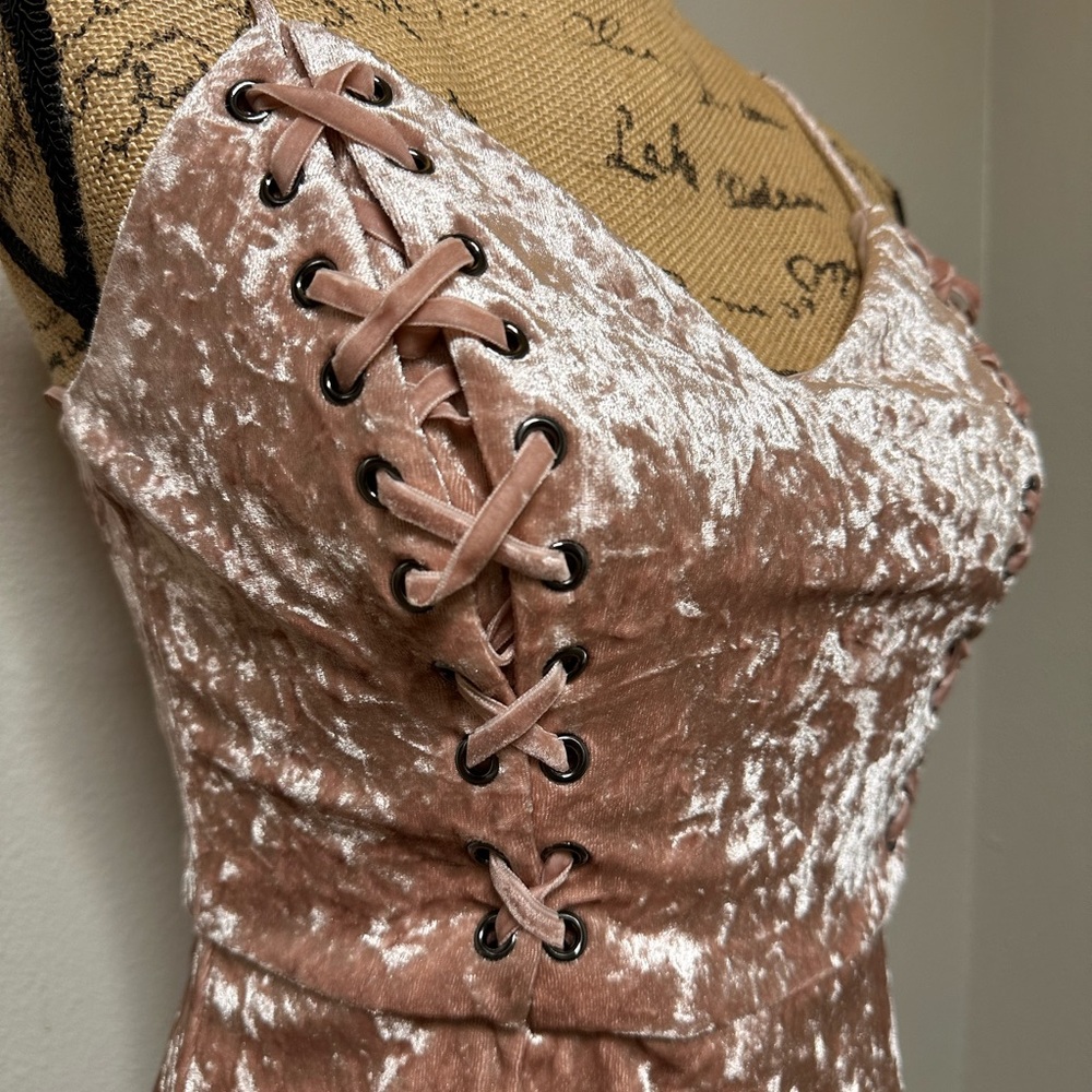 Guess Crushed Velvet Party Dress